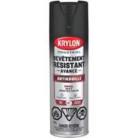 Peinture Tough Coat avec technologie Rust Barrier, Noir, Fini mat profond/Mat, 425 g, Canette a&eacute;rosol Les Fournitures Industrielles Méga