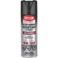 Peinture Tough Coat avec technologie Rust Barrier, Noir, Tr&egrave;s brillant, 425 g, Canette a&eacute;rosol Les Fournitures Industrielles Méga