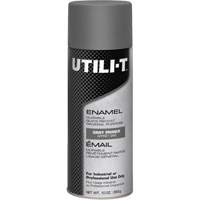 Peinture-&eacute;mail en a&eacute;rosol polyvalent UTILI-T, Appr&ecirc;t gris, 10 oz/283 g, Canette a&eacute;rosol Les Fournitures Industrielles Méga