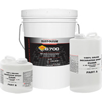&eacute;poxy d&eacute;coratif 100 % de solides 6700, 3 gal., &eacute;poxy, Tr&egrave;s brillant, Transparent Les Fournitures Industrielles Méga