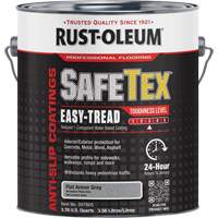 Rev&ecirc;tement d'acrylique SafeTex Easy-Tread, 1 gal., &agrave; l'eau, Plat/Textur&eacute;, Gris Les Fournitures Industrielles Méga