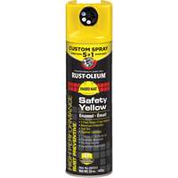 5-in-1 Rust Preventive Spray Enamel, Yellow, Gloss, 15 oz., Aerosol Can Les Fournitures Industrielles Méga