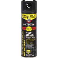 5-in-1 Rust Preventive Spray Enamel, Black, Flat Finish, 15 oz., Aerosol Can Les Fournitures Industrielles Méga