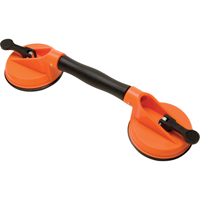 Ventouses de levage manuel - Ventouses doubles - pivotantes, 50 lb Capacit&eacute;, 4-5/8", Levier, 13" Longueur de la manche Les Fournitures Industrielles Méga