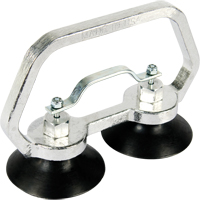 Appareils &agrave; ventouses - Ventouse double industrielle, 30 lb Capacit&eacute;, 3", Barre &agrave; tirer, 7" Longueur de la manche Les Fournitures Industrielles Méga