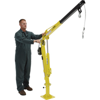 Grue &agrave; fl&egrave;che pour camion actionn&eacute;e par treuil, Capacit&eacute; de 500 lb (0,25 tonne), Limite de 102' Les Fournitures Industrielles Méga