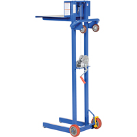 Platform Lift Stacker, Hand Winch Operated, 400 lbs. Capacity, 58" Max Lift Les Fournitures Industrielles Méga