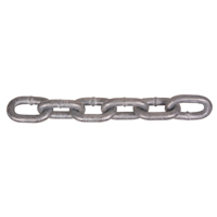 Chaînes galvanis&eacute;es par immersion &agrave; chaud, Acier au carbone, 5/8" x 150' (45,7 m) l, Calibre 30, Charge d'utilisation 6900 lb (3,45 tonnes) Les Fournitures Industrielles Méga