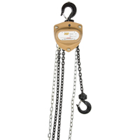 Heavy-Duty Gold Series Chain Hoist, 10' Lift, 2000 lbs. (1 tons) Capacity, Alloy Steel Chain Les Fournitures Industrielles Méga