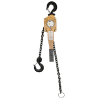 Heavy Duty Gold Series Lever Chain Hoist, 5' Lift, 6000 lbs. (3 tons) Capacity, Alloy Steel Chain Les Fournitures Industrielles Méga