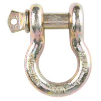 Screw Pin Anchor Shackle, 3/8", Screw Pin, Yellow Chromate Plated Les Fournitures Industrielles Méga
