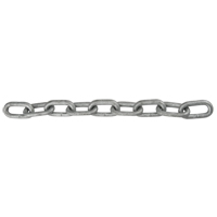 Straight Link Chain, Low Carbon Steel, 1/8" x 1000' (304.8 m) L, Grade 30, 400 lbs. (0.2 tons) Load Capacity Les Fournitures Industrielles Méga