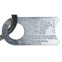 Wire Rope Lifting Sling - Eye & Eye Galvanized Les Fournitures Industrielles Méga