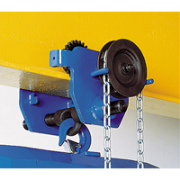 Corso&reg; Geared Trolley, 40000 lbs. (20 tons) Capacity, 5-1/3" - 8-2/3" Les Fournitures Industrielles Méga