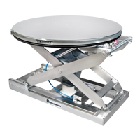 EZ Loader&reg; SS Self-Levelling Pallet Positioner - 100% Stainless Steel, 43" L x 43" W, 4000 lbs. Cap. Les Fournitures Industrielles Méga
