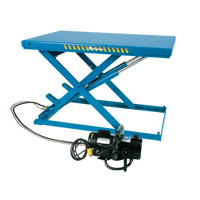 LoProfile Electric-Hydraulic Scissor Lift Table, Steel, 32-1/2" L x 23-1/2" W, 550 lbs. Capacity Les Fournitures Industrielles Méga