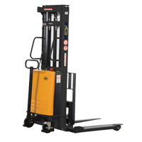 Fork Lift Stacker, Electric Operated, 2000 lbs. Capacity, 63" Max Lift Les Fournitures Industrielles Méga