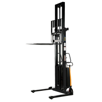 Fork Lift Stacker, Electric Operated, 2000 lbs. Capacity, 150" Max Lift Les Fournitures Industrielles Méga