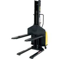Gerbeur motoris&eacute; avec m&acirc;t &eacute;troit, Fonctionnement &eacute;lectrique, Capacit&eacute; 1500 lb, Lev&eacute;e max 63" Les Fournitures Industrielles Méga