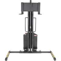 Narrow Mast Powered Lift Stacker, Electric Operated, 1000 lbs. Capacity, 63" Max Lift Les Fournitures Industrielles Méga