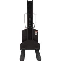 Narrow Mast Powered Lift Stacker, Electric Operated, 1000 lbs. Capacity, 63" Max Lift Les Fournitures Industrielles Méga