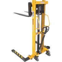Manual Hydraulic Stacker, Hand Pump Operated, 2000 lbs. Capacity, 63" Max Lift Les Fournitures Industrielles Méga
