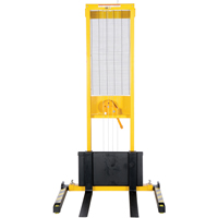 Manual Stacker, Hand Winch Operated, 770 lbs. Capacity, 60" Max Lift Les Fournitures Industrielles Méga