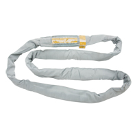 Polyester Round Sling, Grey, 4" W x 6' L, 32000 lbs. Vertical Load Les Fournitures Industrielles Méga