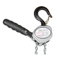 Mini Lever Hoist, 5' Lift, 500 lbs. (0.25 tons) Capacity, Zinc Plated Chain Les Fournitures Industrielles Méga