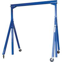 Grue-portique ajustable en acier, 10' lo, Capacit&eacute; 2000 lb (1 tonne) Les Fournitures Industrielles Méga