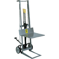 Hydraulic Platform Lift Stacker, Foot Pump Operated, 400 lbs. Capacity, 40" Max Lift Les Fournitures Industrielles Méga