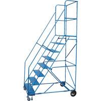 CSA-Certified Rolling Step Ladder with Locking Step, 8 Steps, 30" Step Width, 72" Platform Height, Steel Les Fournitures Industrielles Méga