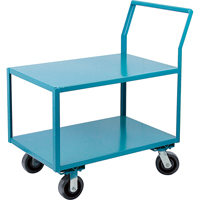 Heavy-Duty Low Profile Shop Carts, 2 Tiers, 18" W x 30" D x 41" H, 2400 lbs. Cap. Les Fournitures Industrielles Méga