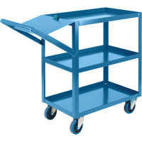 Chariots &agrave; cueillette, 36" h x 18" la x 46" p, 3 Tablettes, Capacit&eacute; 1200 lb Les Fournitures Industrielles Méga