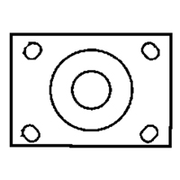 Total Locking Caster, Swivel with Brake, 6" (152.4 mm), Rubber, 450 lbs. (204 kg.) Les Fournitures Industrielles Méga