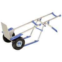 Ergonomic Hand Truck, Combination Handle, Aluminum, 52" Height, 350 lbs. Capacity Les Fournitures Industrielles Méga