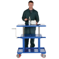 Table &eacute;l&eacute;vatrice hydraulique, 24" lo x 36" la, Acier, Capacit&eacute; 2000 lb Les Fournitures Industrielles Méga