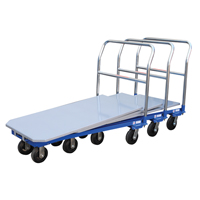 Chariot &agrave; plateforme, 48" lo x 24" la x Capacit&eacute; 1500 lb, Roues en Caoutchouc moul&eacute; Les Fournitures Industrielles Méga