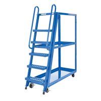 Stock Picking Cart, Steel, 21-7/8" W x 56-1/8" D, 3 Shelves, 1000 lbs. Capacity Les Fournitures Industrielles Méga