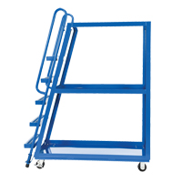 Stock Picking Cart, Steel, 21-7/8" W x 56-1/8" D, 3 Shelves, 1000 lbs. Capacity Les Fournitures Industrielles Méga