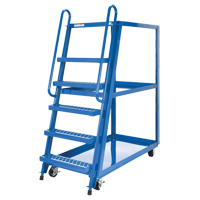 Stock Picking Cart, Steel, 27-7/8" W x 56-1/8" D, 3 Shelves, 1000 lbs. Capacity Les Fournitures Industrielles Méga