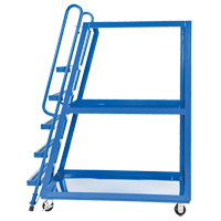 Stock Picking Cart, Steel, 27-7/8" W x 56-1/8" D, 3 Shelves, 1000 lbs. Capacity Les Fournitures Industrielles Méga