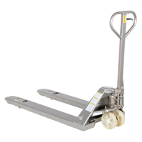 Transpalette, Acier inoxydable, 48" lo x 27" la, Capacit&eacute; 5500 lb Les Fournitures Industrielles Méga