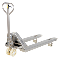 Transpalette, Acier inoxydable, 48" lo x 27" la, Capacit&eacute; 5500 lb Les Fournitures Industrielles Méga
