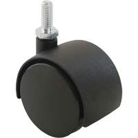 Twin Wheel Caster (300/400 Series), Swivel, 2" (51 mm) Dia., 75 lbs. (34 kg.) Capacity Les Fournitures Industrielles Méga
