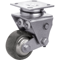 Heavy-Duty Caster, Swivel, 4" (101.6 mm), Solid Elastomer, 900 lbs. (408 kg.) Les Fournitures Industrielles Méga