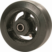 Roue en caoutchouc moul&eacute;, 4" (102 mm) dia. x 2-1/2" (63,5 mm) la, Capacit&eacute; de 400 lb (181 kg) Les Fournitures Industrielles Méga