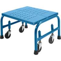Marche-pied roulant 20 x 16 x 12, 1 marches, Largeur de la marche 18", Hauteur de la plateforme 12", Acier Les Fournitures Industrielles Méga