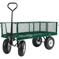 Chariots a/c&ocirc;t&eacute;s rabattables, 24" la x 48" la x Capacit&eacute; 800 lb Les Fournitures Industrielles Méga