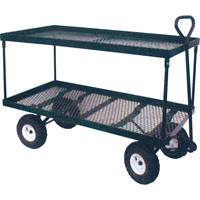 Double Deck Wagon, 24" W x 48" L, 600 lbs. Capacity Les Fournitures Industrielles Méga